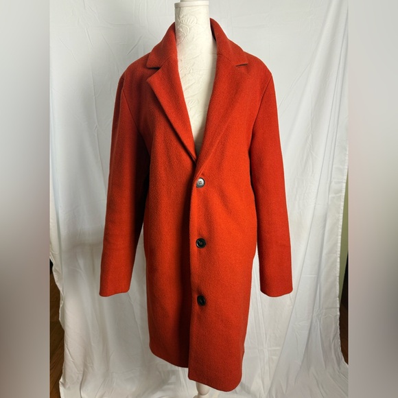 Urban Outfitters Long Wool-Blend Coat - Picture 1 of 3